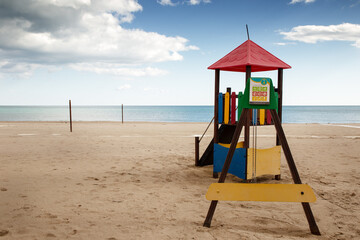 seascape from the beach at Fuengirola spain