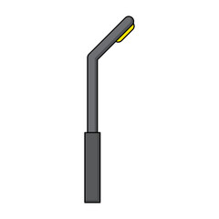 Street light icon. vector cartoon illustration isolated on white background