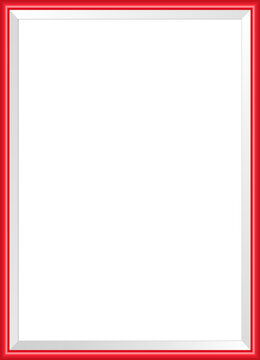 Thin photoframe mock up. Empty framing for photo or illustation.