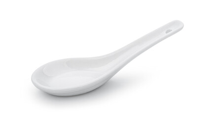 ceramic spoon isolated on white background