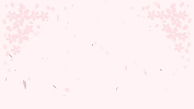 桜吹雪の背景アニメーション動画
