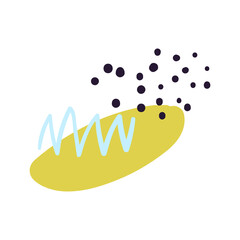 Doodle Abstract Illustration isolated on white background