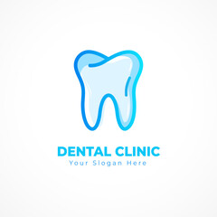 Dental care logo design vector template