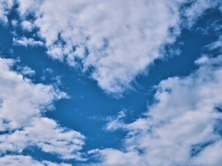 Blue sky and beautiful clouds