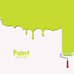 paint roller and paint background 