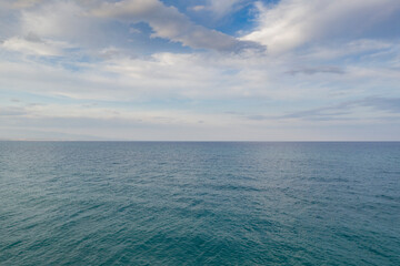 Jonio Sea in Calabria with beautiful colors between sky and sea