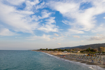 Obraz premium Jonio Sea in Calabria with beautiful colors between sky and sea