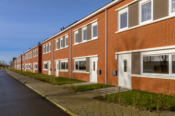 Fototapeta na wymiar Brand new development of basic public housing