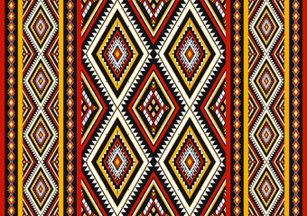 Geometric ethnic oriental seamless pattern traditional. Tribal style striped. Design for background, wallpaper, vector illustration, fabric, clothing, batik, carpet, embroidery.