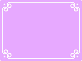 
Vector border frame. Baby pink background or album page. Simple rectangular horizontal billboard, web banner, card, plaque, signboard, sticker or label 