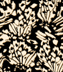 Seamless leopard pattern, animal print.
