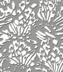 Seamless leopard pattern, animal print.