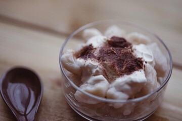 Lazy Cottage Cheese Dumplings With Sour Cream And Cinnamon