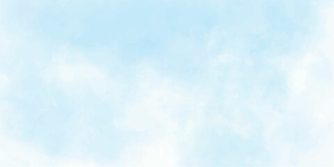 Blue sky watercolor background.