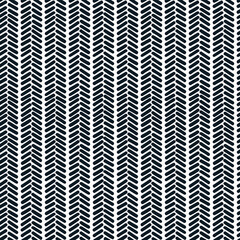 Seamless repeating pattern with stripes composed of hand drawn abstract shapes on a white vector background for surface design and other design projects