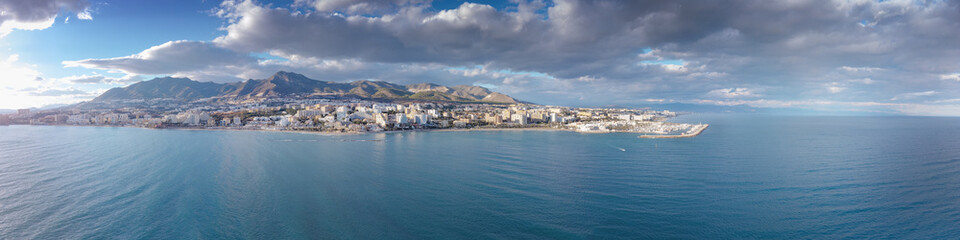 Fototapeta premium aerial view of the cos de del sol