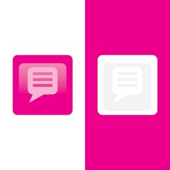 Speech bubble icon vector illustration