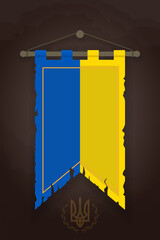 Flag of Ukraine. Pray for Ukraine, Concept Vector Illustration. Stop War and No War. Pray for Peace and Save