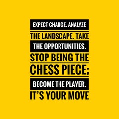 Inspirational motivational quote. Opportunity Quotes. Black text over yellow background. - obrazy, fototapety, plakaty