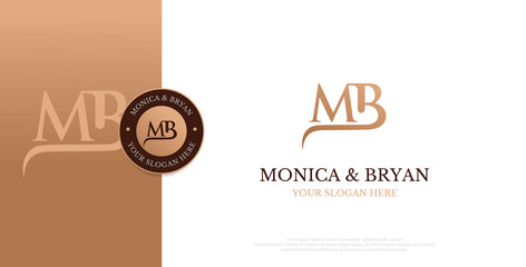 Initial MB Logo Design Vector