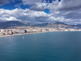 aerial view of the cos de del sol coastline