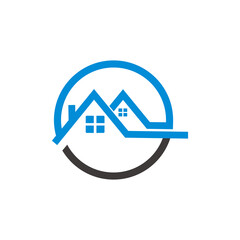 Real estate , property and construction logo design symbol