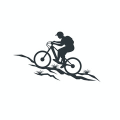 Fototapeta na wymiar illustration of mountain bike, outdoor sport, vector art.
