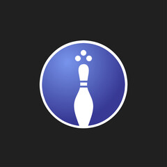 Bowling pin logo