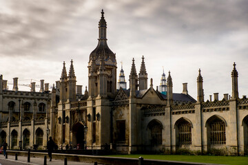 Fototapeta na wymiar Europe, UK, England, Cambridgeshire, Cambridge, King's college