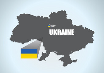 map ukraine stock photos, vectors black