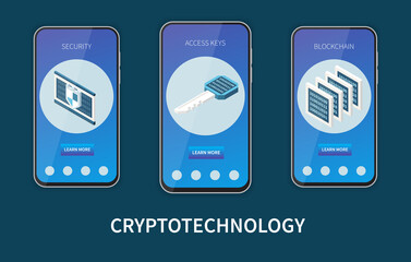 Crypto Technology Banners Set