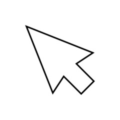 Cursor pointer icon in line style