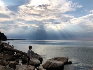 boy near the sea