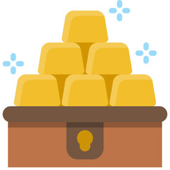 Obraz premium gold bar icon