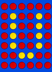 Connect Four Font Letter U