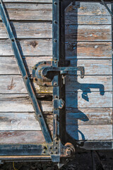 porte d'un wagon marchandise sncf vintage