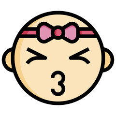 KISS filled outline icon,linear,outline,graphic,illustration