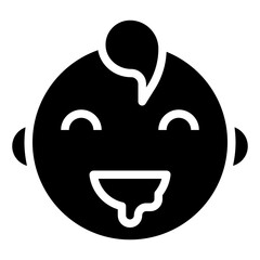 HUNGRY glyph icon,linear,outline,graphic,illustration