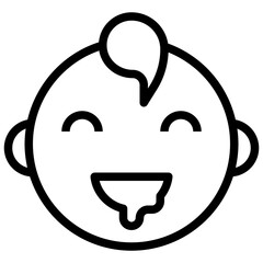 HUNGRY line icon,linear,outline,graphic,illustration