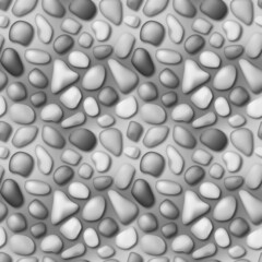 pebbles seamless pattern black and white