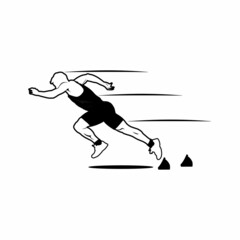 illustration of a person sprint