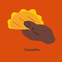 Mexican quesadilla with cheese