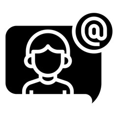 ARROBA glyph icon,linear,outline,graphic,illustration