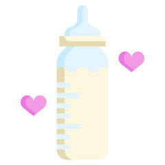 FEEDING BOTTLE flat icon,linear,outline,graphic,illustration