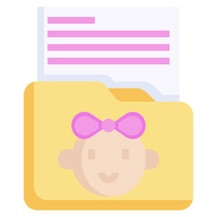 FOLDER flat icon,linear,outline,graphic,illustration