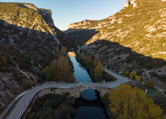 Autumn on the banks of the Ebro River