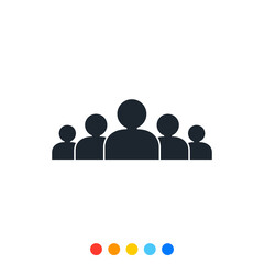 Icon of a Group of People.	