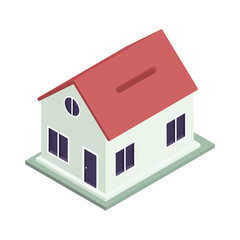 house building isometric