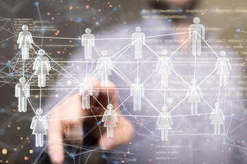 conference Digital Network and data concept 3d