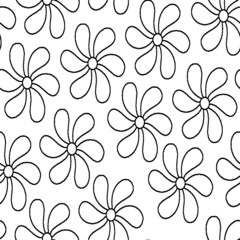Obraz premium Monotone blue and grey of silhouette tropical foliage and fill in stripe leaves in colorful mood seamless pattern in vector for fashion fabric and all prints